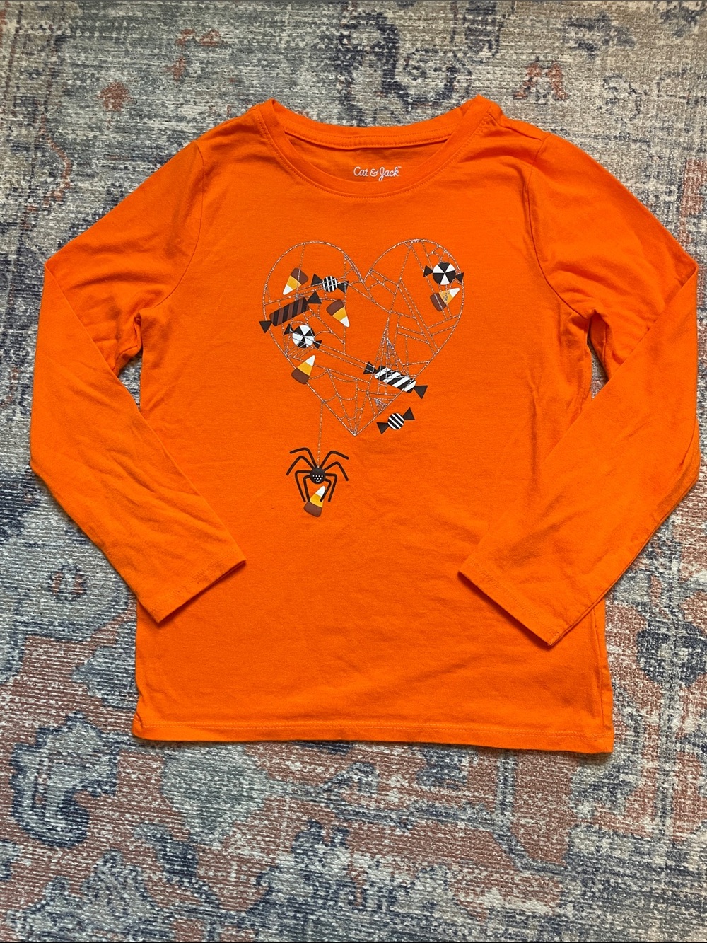 Cat & Jack Long Sleeve Halloween T-Shirt (size 6/6X)